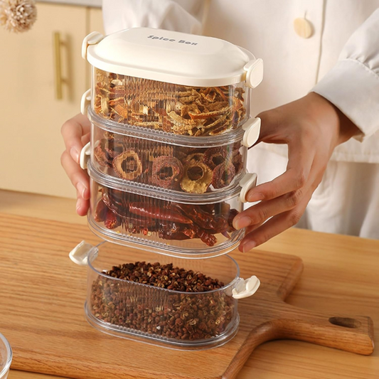 4 Layers MulBoxti-layered Seasoning Spice Storage