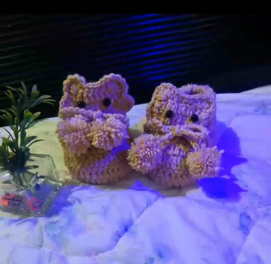 Handmade Crochet Baby Shoes – Custom Size for 6 Months to 1 Year"
