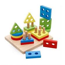 Lewo Wooden Puzzle Toddler Toys Shapes