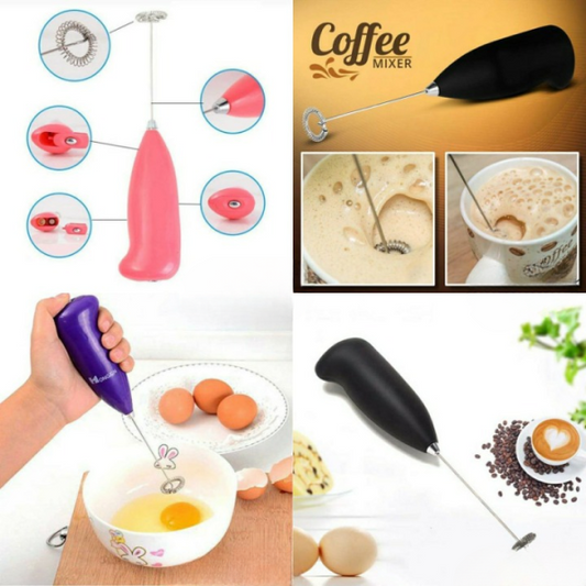 Electric Egg Beater Milk Drink Coffee Whisk Mixer (mix/random Color)