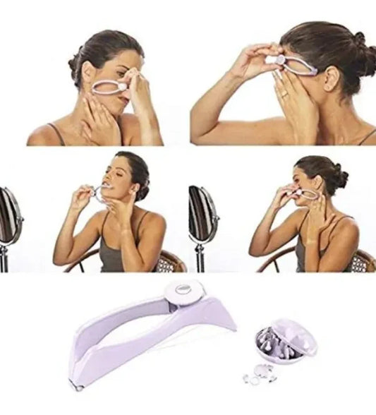 Eyebrow Threading Tool|| Modern Plastic Cotton Facial & Body Hair Remover For Women