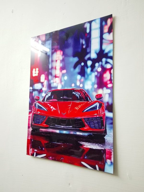 Metal Wall Art, Car Design Metal Printed Wall Décor