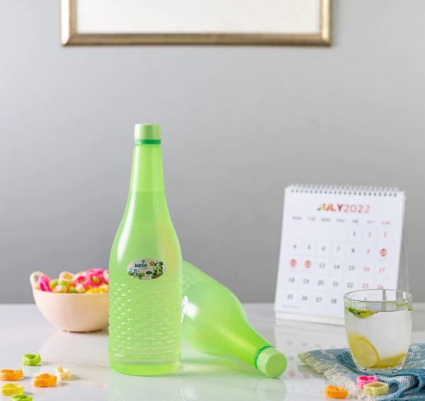 Pack Of 4 Plastic Jumbo Water Bottles (random Color)