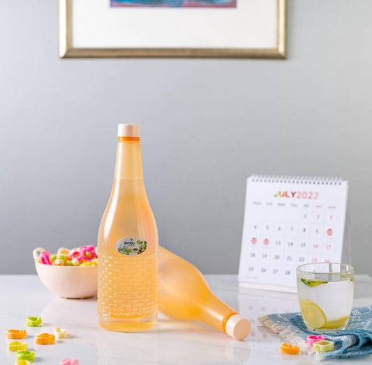 Pack Of 4 Plastic Jumbo Water Bottles (random Color)