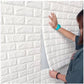 01 Pcs 3d Wall Stickers Faux Brick White Brick |70 X 77 Cm