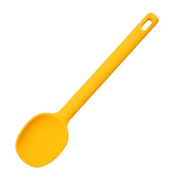 1 Piece Serving Spoon Long Handle Silicone  ( Random Color )