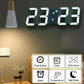 White 3d Led Digital Clock, Desk Alarm Clock