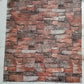 (1piece )brown 3d Wall Stickers Faux Brick