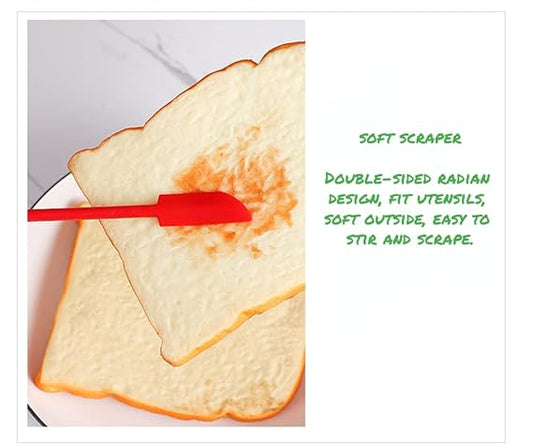 3 Pcs Mini Silicone Telescopic Spatula And Scooping Spoon