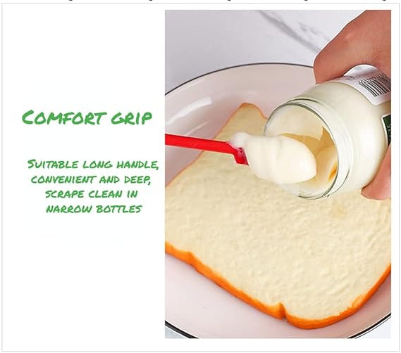 3 Pcs Mini Silicone Telescopic Spatula And Scooping Spoon