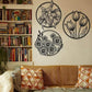 (3 Pcs Set )3d Floral Abstract Wooden Wall Art