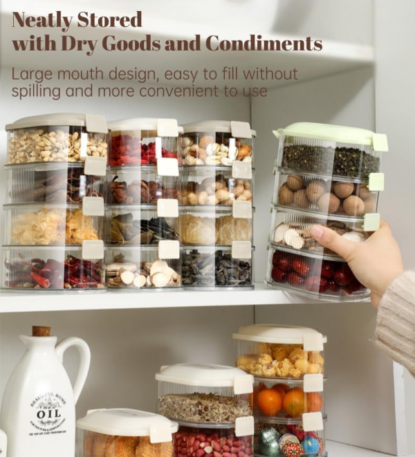 4 Layers MulBoxti-layered Seasoning Spice Storage