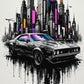 Metal Wall Art, Car Design Metal Printed Wall Decor