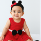 Handmade Minnie-Inspired Crochet Baby Dress Set (Custom Size & Color )