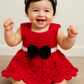 Handmade Minnie-Inspired Crochet Baby Dress Set (Custom Size & Color )