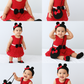 Handmade Minnie-Inspired Crochet Baby Dress Set (Custom Size & Color )