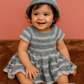 Handmade Woolen Baby Frock with Hat – Customizable Size & Color