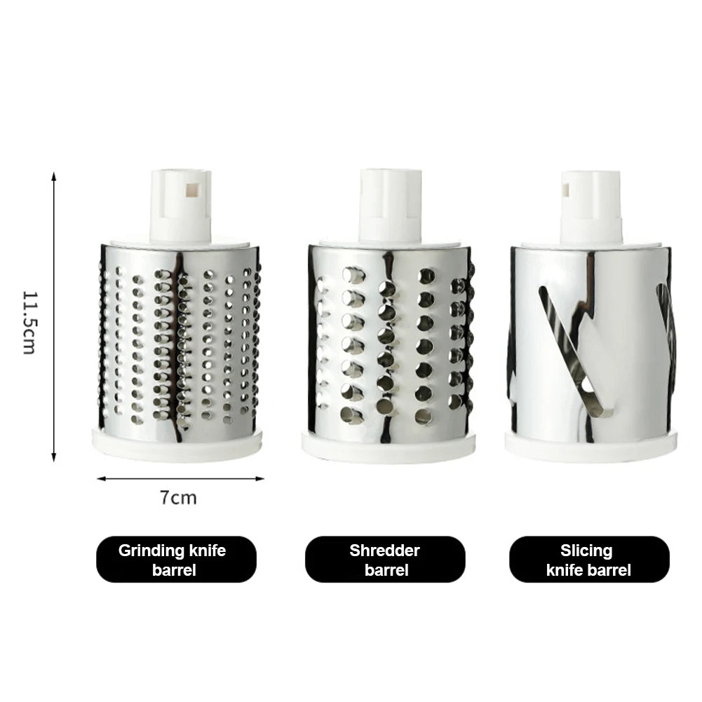 Tabletop Drum Grater | Manual Vegetable Cutter Slicer & Grater ( Random Color )
