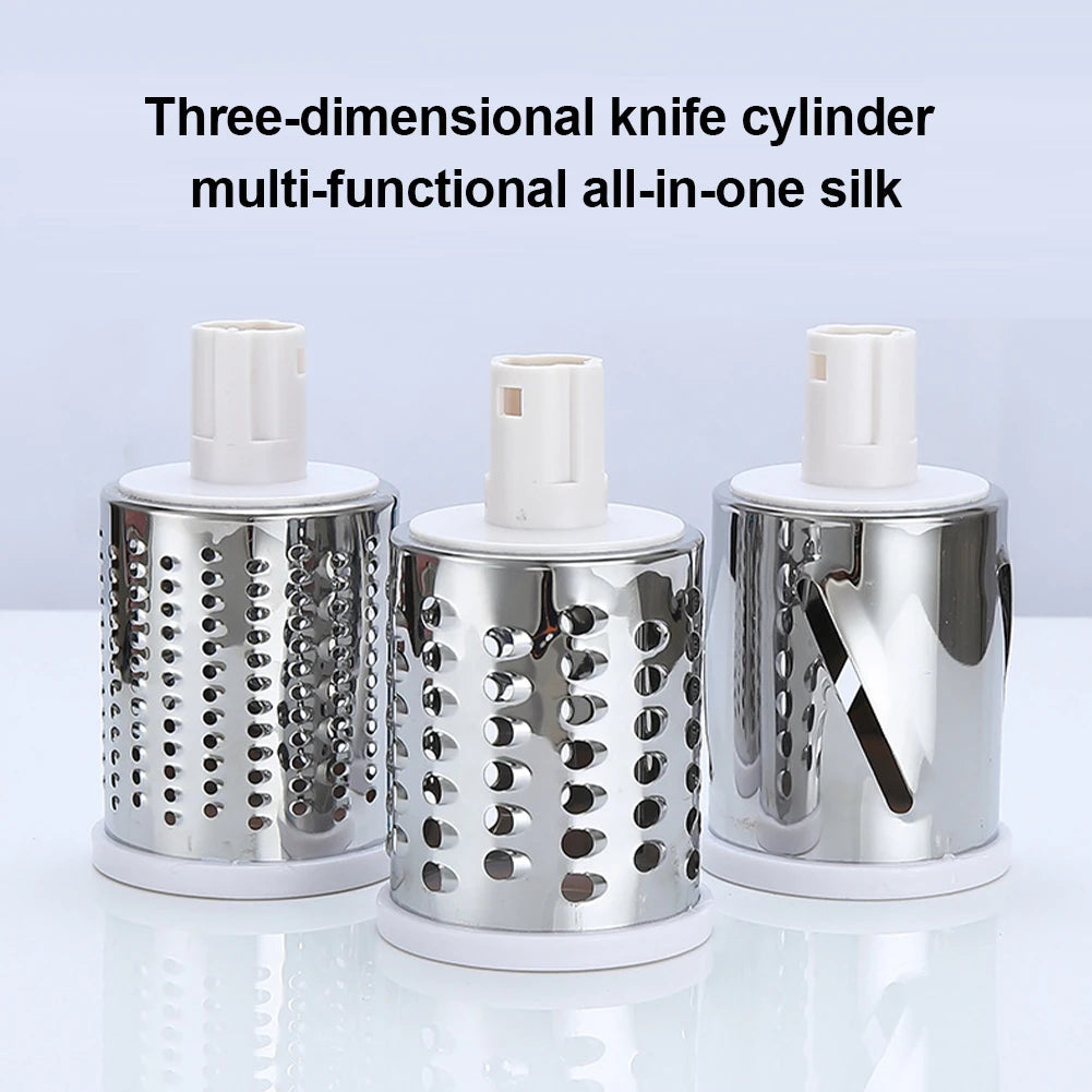 Tabletop Drum Grater | Manual Vegetable Cutter Slicer & Grater ( Random Color )