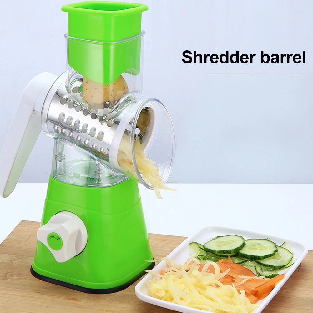 Tabletop Drum Grater | Manual Vegetable Cutter Slicer & Grater ( Random Color )