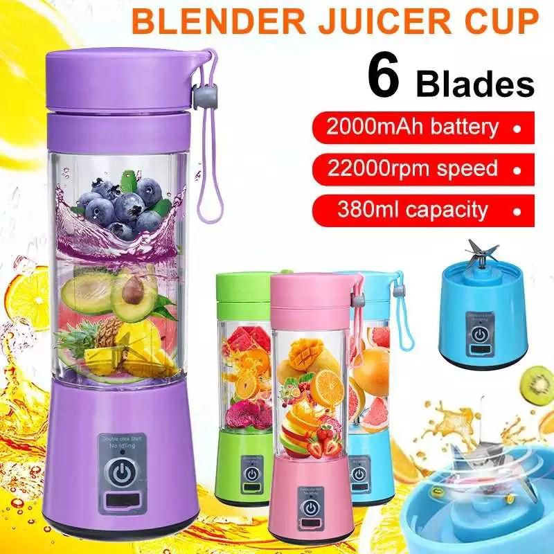 Portable Mini 6 Blade Juicer Blender [random]