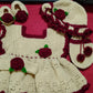 Handmade Crochet Baby Girl Dress Set – Customizable Size & Color
