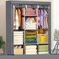 3 Door Fancy & Portable Foldable Closet Wardrobe Storage Organizer With Shelves Foe Multi Purpose