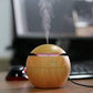 Essential Oil Diffuser Aroma Air Wood Humidifier With Colorful Change Mist Maker For Home (random Color)