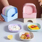 Plate Set Pack Of 10 | Plastic Spit Bone Dish Plates Plates Set With Holder (random Colours)