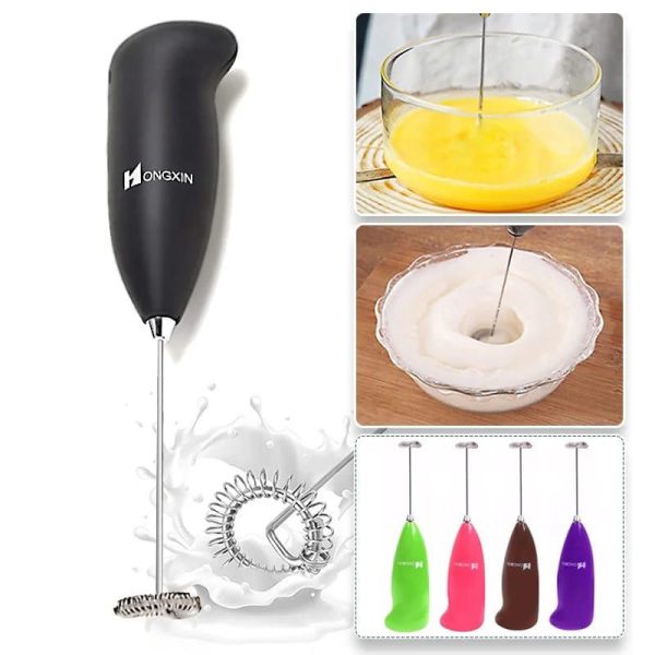 Electric Egg Beater Milk Drink Coffee Whisk Mixer (mix/random Color)