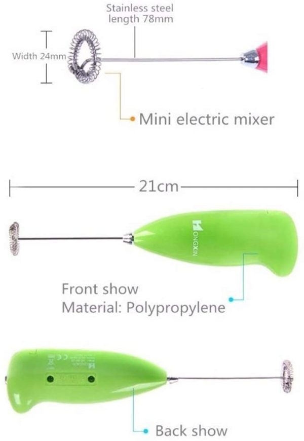 Electric Egg Beater Milk Drink Coffee Whisk Mixer (mix/random Color)