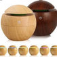 Essential Oil Diffuser Aroma Air Wood Humidifier With Colorful Change Mist Maker For Home (random Color)