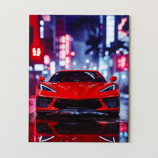 Metal Wall Art, Car Design Metal Printed Wall Décor