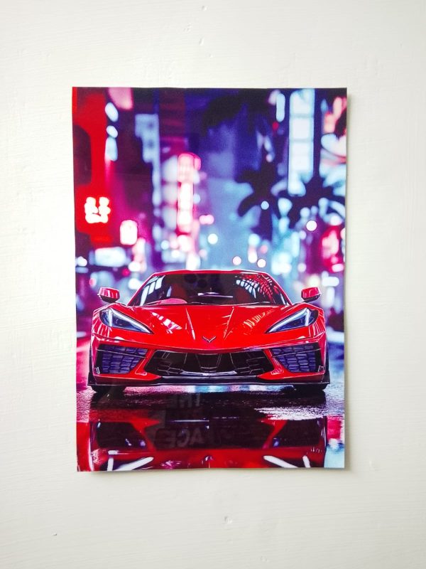 Metal Wall Art, Car Design Metal Printed Wall Décor