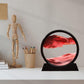 Moving Sand Art – Sand Clock – Hourglass Sand Timer – 3d Moving Sand Mountain With Metal Stand