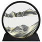 Moving Sand Art – Sand Clock – Hourglass Sand Timer – 3d Moving Sand Mountain With Metal Stand