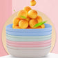 Plate Set Pack Of 10 | Plastic Spit Bone Dish Plates Plates Set With Holder (random Colours)
