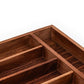 Wood Utensil Holder & Flatware Organizer Tray For Dining And Kitchen Use
