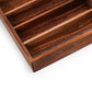 Wood Utensil Holder & Flatware Organizer Tray For Dining And Kitchen Use